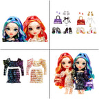 Rainbow High Twin Fashion Dolls, Laurel & Holly De'Vious, 2-Pack - Special Edition