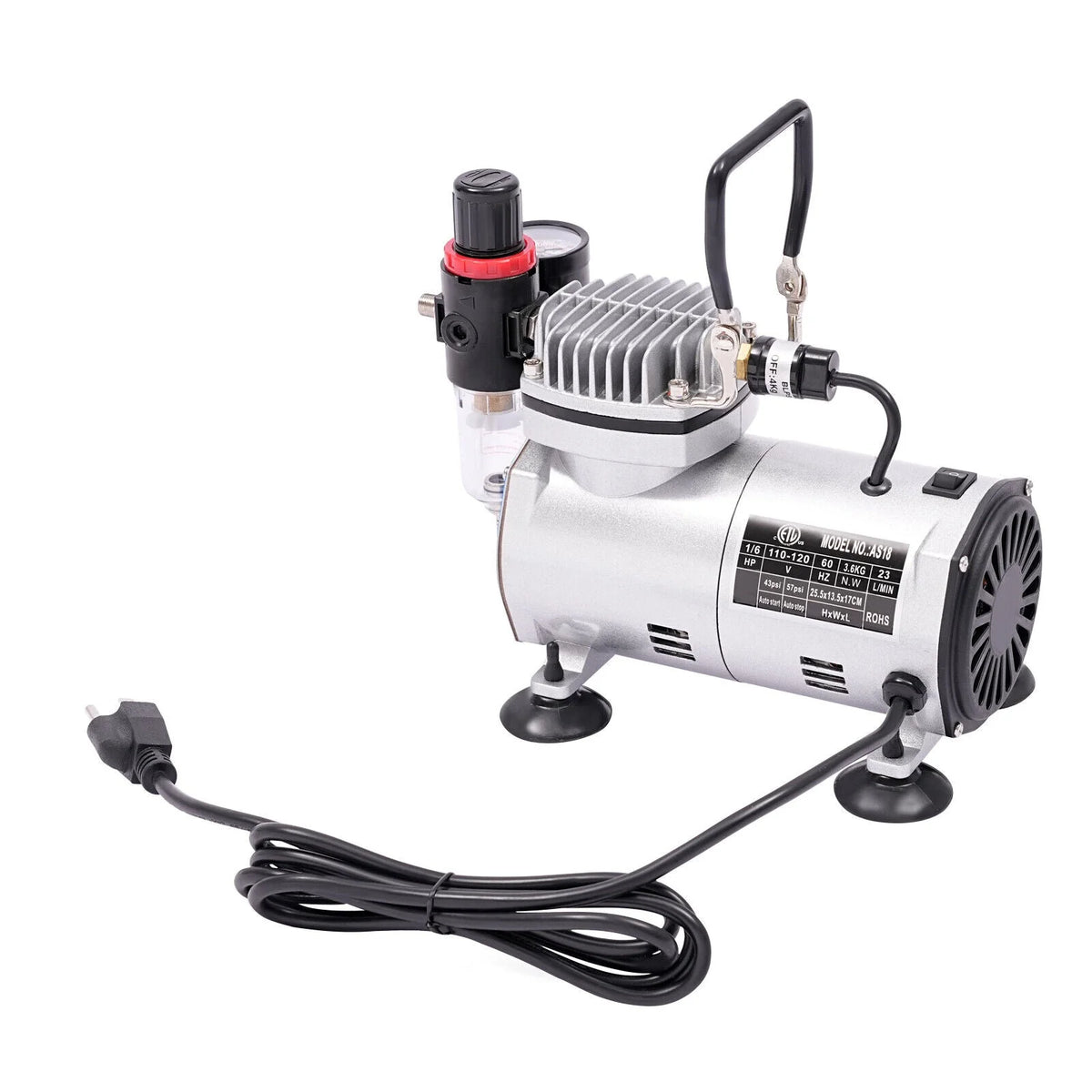 Airbrush Spray Booth Kit With LED Light, Filter Hose And Spray Guns For Model Painting