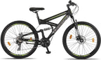 Licorne Bike Strong 2D Premium Hardtail Mountain Bike - Aluminum Frame, 21-Speed Drivetrain