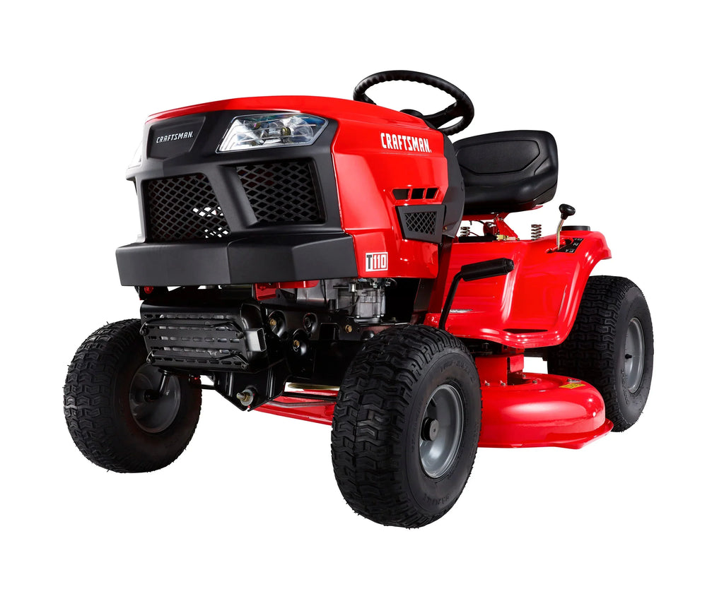 Craftsman T110 Riding Lawn Mower 42-in 17.5 HP Briggs & Stratton Engine 7-Speed Transmission - 13AN77XS093