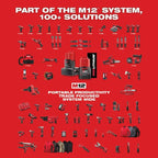 Milwaukee M12 12V Lithium-Ion Cordless 600 MCM Cable Cutter Kit With One 3.0Ah Battery, Charger And Hard Case