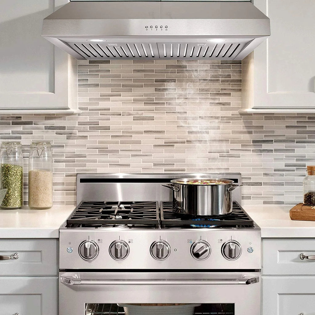 Cosmo Under-Cabinet Range Hood, 30-Inch, Silver - UC30