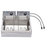 Commercial Electric Deep Fryer, 5000W, 12L Single Tank, Stainless Steel Fry Basket