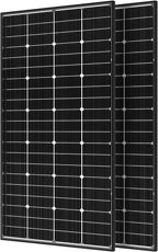 JJN Bifacial Solar Panels, 2 Pcs 200W, 12V, 16BB N-Type - 400W
