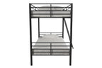 Mainstays Convertible Twin Over Twin Metal Bunk Bed - Black