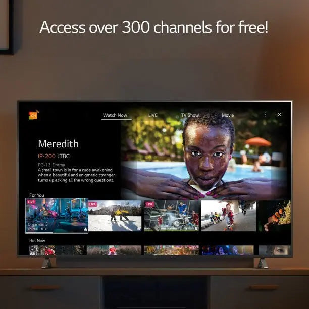 LG 55-Inch NanoCell 75 Series 4K Smart TV - AI ThinQ, Ultra HD, HDR, WebOS Platform