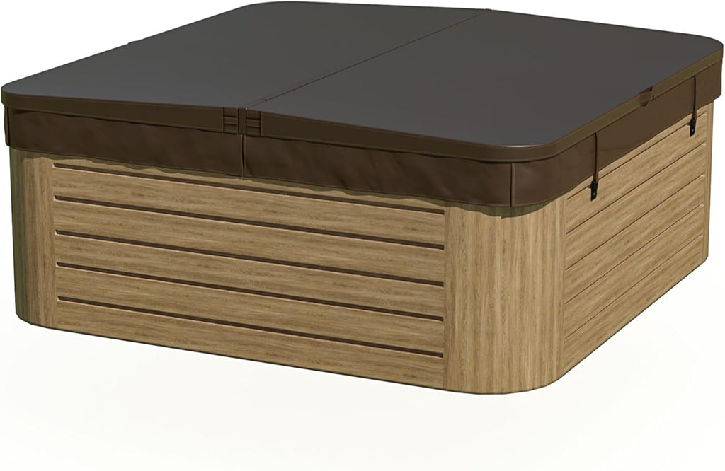 The Cover Guy Hot Tub Replacement Cover, Espresso, Fits Square Tubs With 88-90 in Sides And 8 in Corners