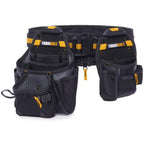 ToughBuilt Adjustable Handyman Tool Belt, Polyester, 27 Pockets, Black/Orange