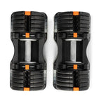 NordicTrack Select-A-Weight Adjustable Dumbbell Set, 55 lb Pair - Easy Dial-Select Mechanism