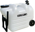 Wheeled Water Storage Container With Handle And Faucet, 28L PE, 49cmx27cmx39.9cm