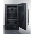 ADA-Compliant 18 inch Wide Frost-Free Freezer, Stainless Steel - Built-In Or Freestanding