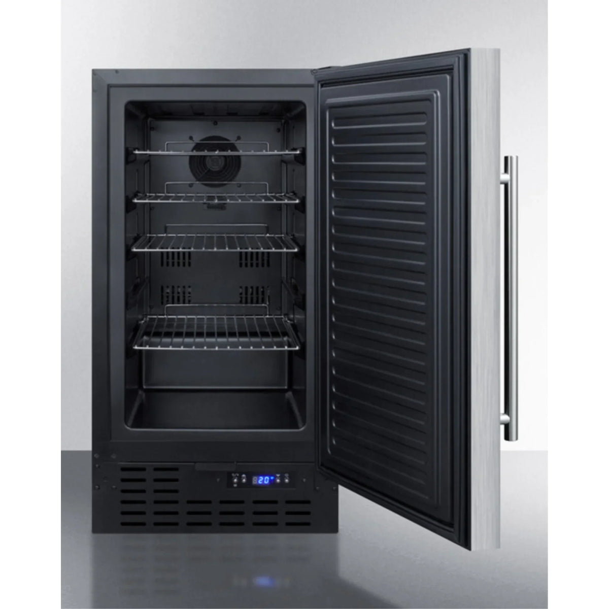 ADA-Compliant 18 inch Wide Frost-Free Freezer, Stainless Steel - Built-In Or Freestanding