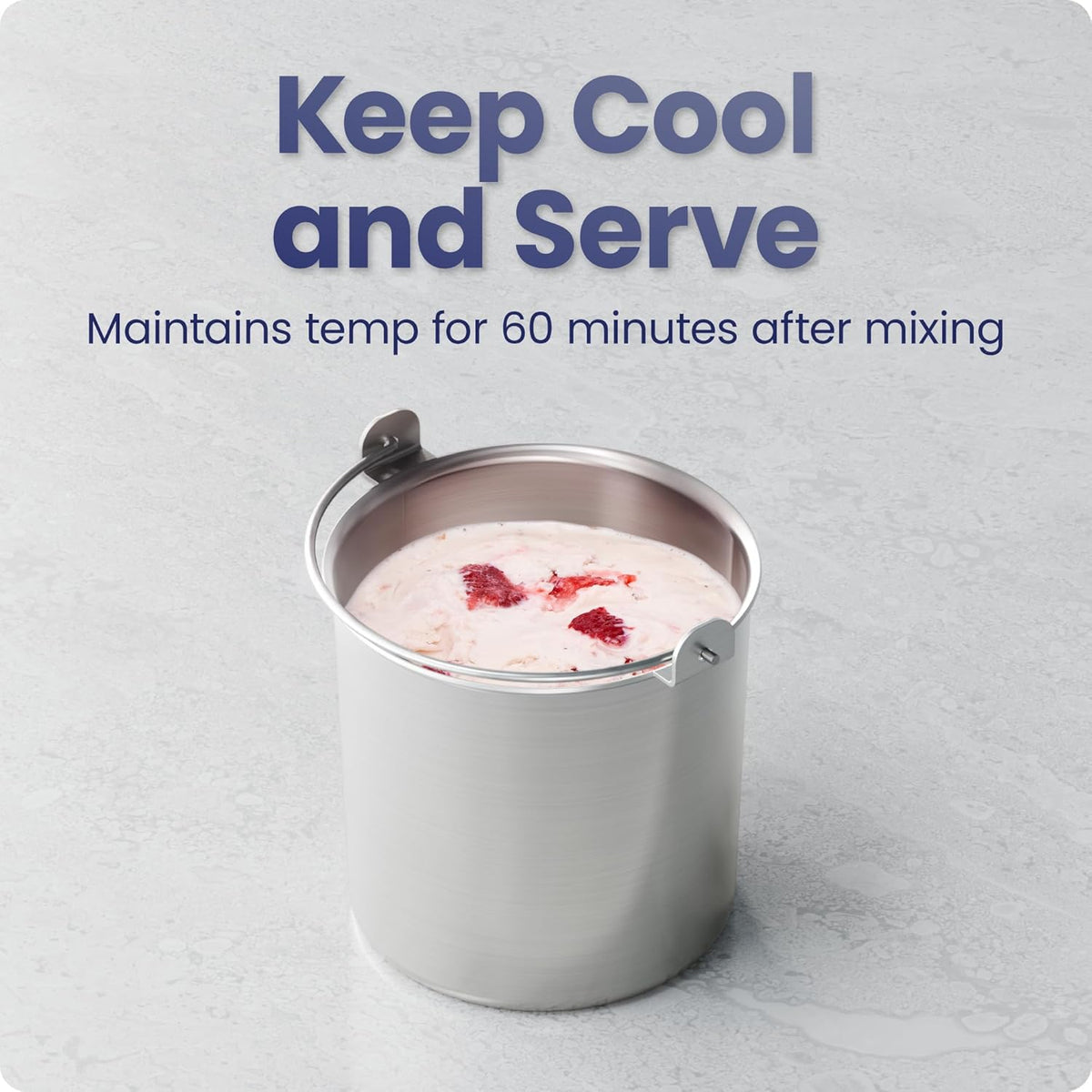 Iceman By Chefman Ice Cream Maker With Built-In Compressor, 2 Pint Inserts - RJ64-10-BLK