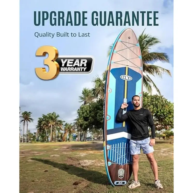 ZLX Inflatable Stand-Up Paddle Board, 11'6in, Extra-Wide, Jade Canyon