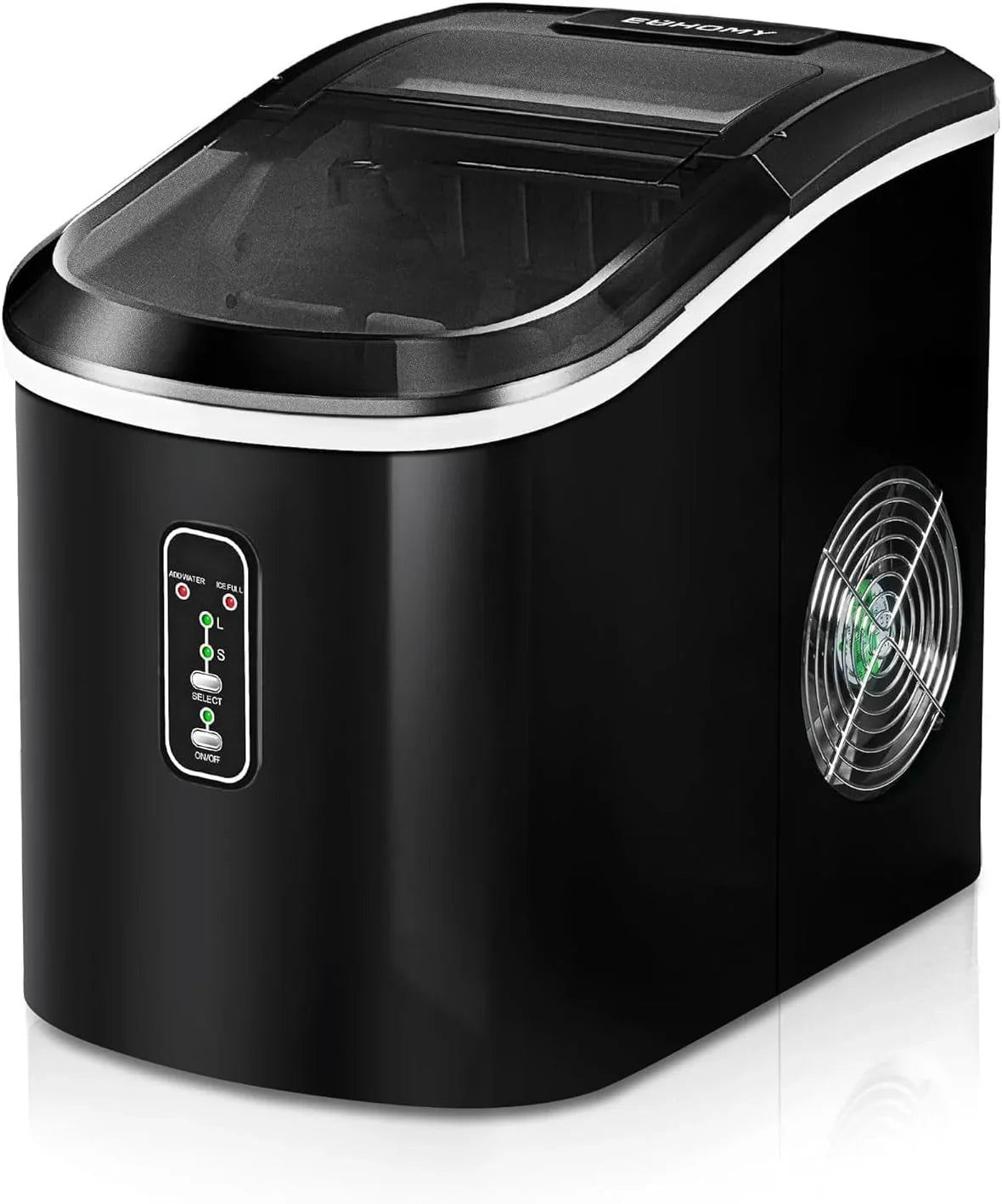 EUHOMY Countertop Nugget Ice Maker, 40 Lbs/24H, 13.8in x 9.8in x 14.9in - IM017-N