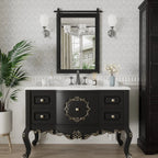 Rectangular Wall Mirror With Wood Frame, 18 x 26 in, 22 x 30 in, 24 x 36 in, or 40 x 26 in - Multiple Sizes