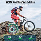 Electric Bicycle for Adults 500W 26-Inch with Cruise Control