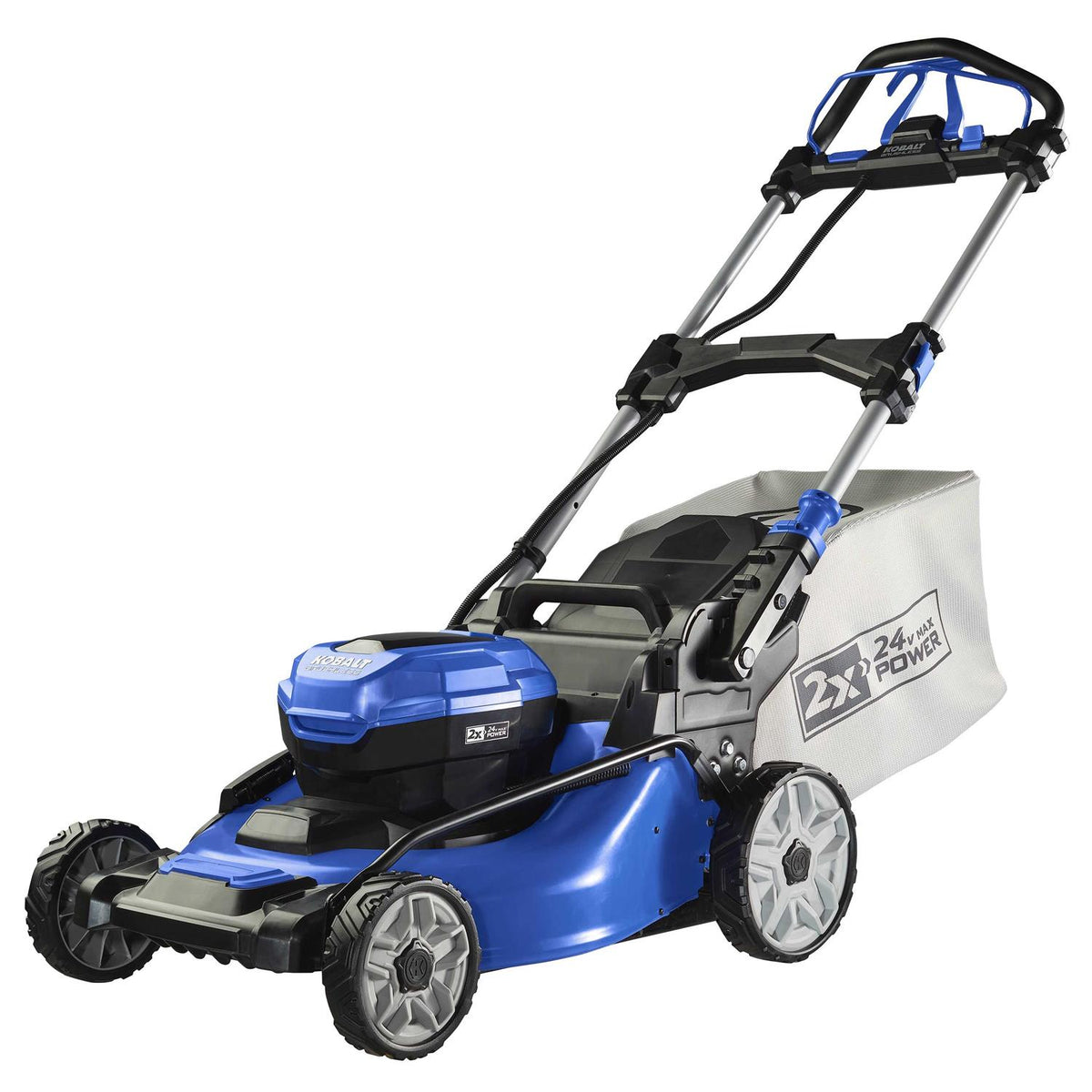 Kobalt Cordless Self-Propelled Lawn Mower, 2x24-Volt 20-in 5 Ah - KLMS 2524A-03