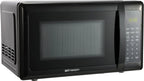 Compact Countertop Microwave Oven, 0.7 Cu. Ft., 700W, Black