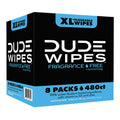 DUDE Flushable Wipes, Fragrance-Free, Moisturizing, XL, 480 Wipes