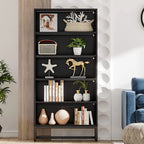 5-Tier Bookcase 31.5 Inch Wide x 11.81 Inch Deep x 70.87 Inch Tall - Sandalwood, Walnut, White, Black