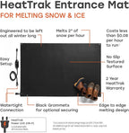 HeatTrak Heated Snow Melting Entrance Mat 24in x 36in