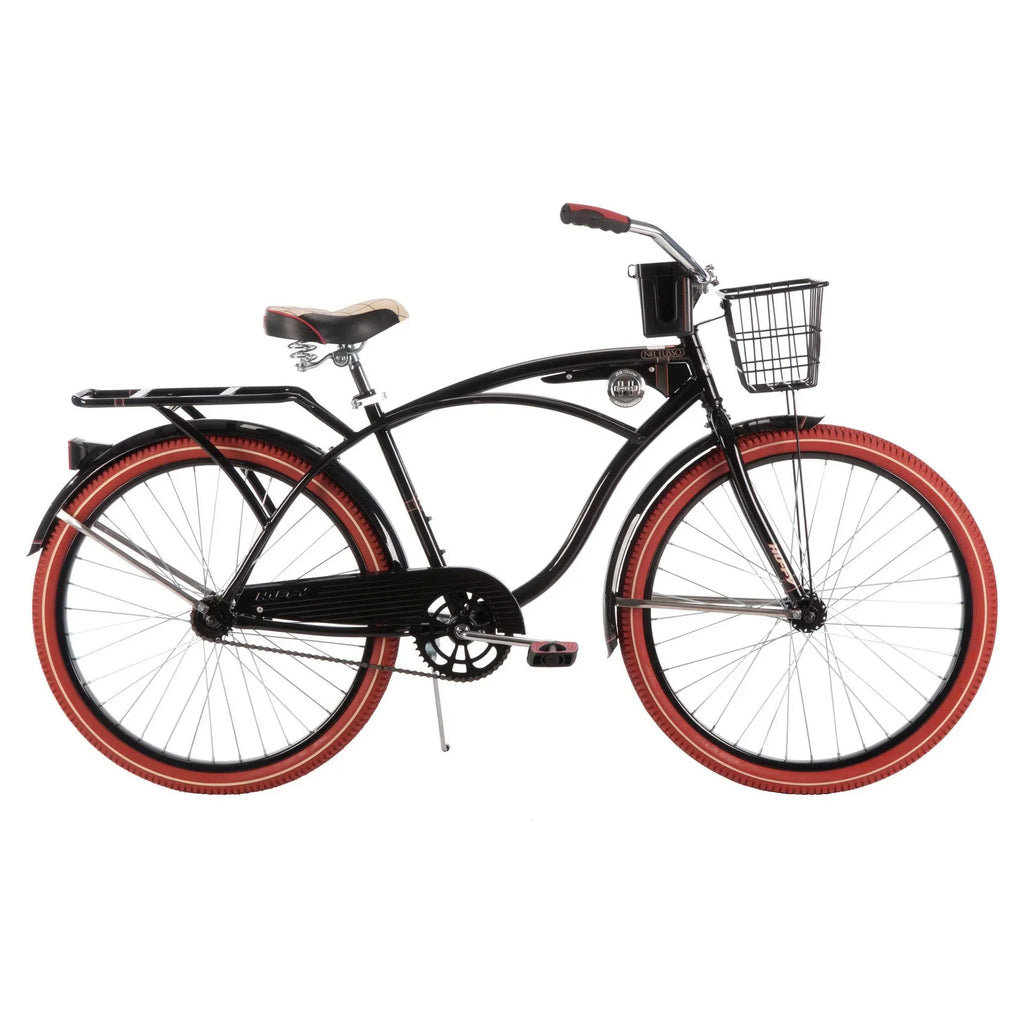 Huffy Men's Cruiser Bike 26 in Black - Nel Lusso