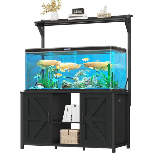 120-Gallon Heavy-Duty Metal Aquarium Stand With Outlets