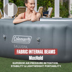 Coleman Square Inflatable Hot Tub, 4 To 6 Person, 140 AirJets, 71 in x 28 in - SaluSpa Hawaii
