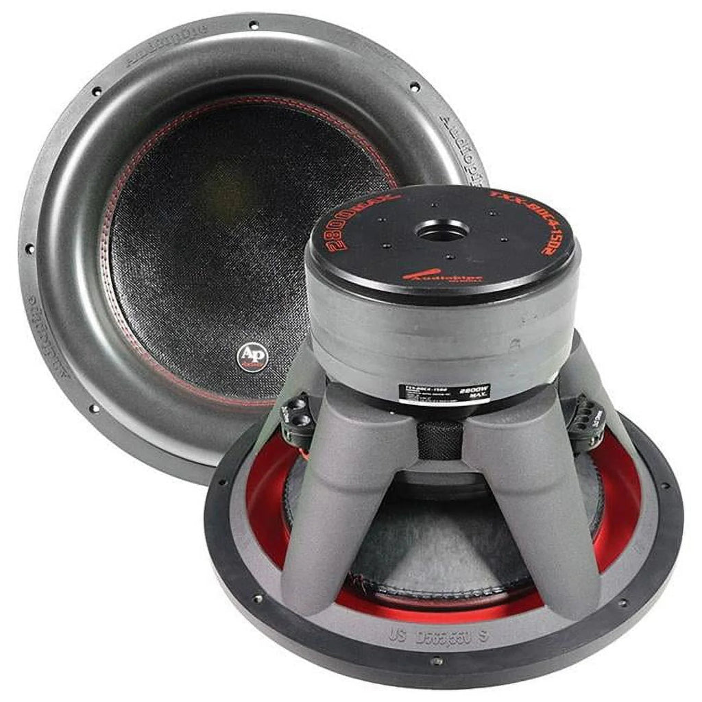 AudioPipe 15-Inch Dual 2 Ohm Car Audio Subwoofer - TXX-BDC4-15D2