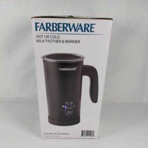 Farberware Electric Milk Frother 10 oz 4-in-1 Automatic Foam Maker