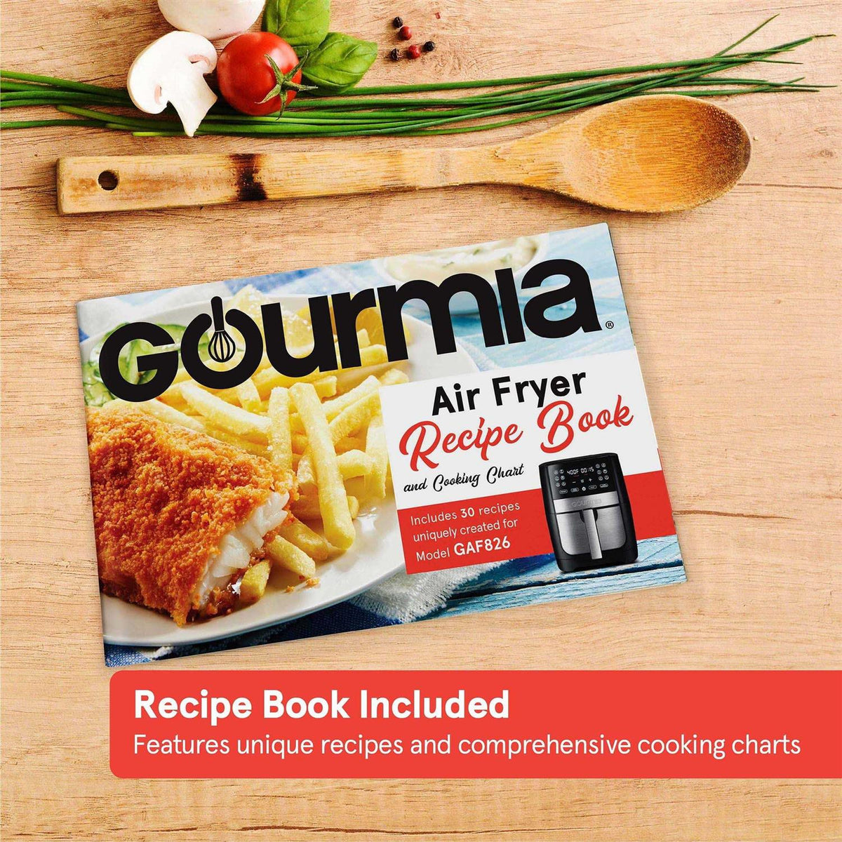 Gourmia Digital Air Fryer, 8-Qt. Black/Stainless Steel - GAF826