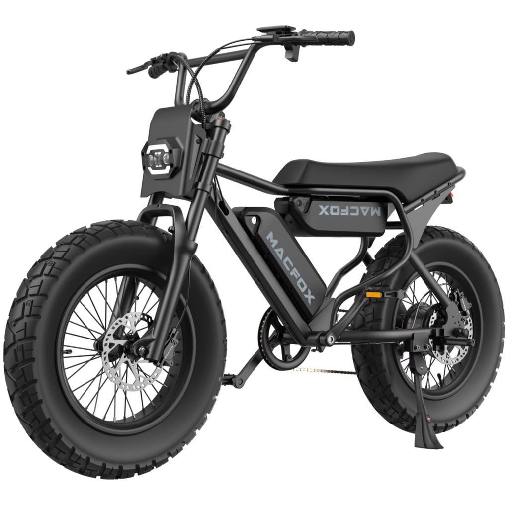 MACFOX Adult Electric Bike, 750W, 25 MPH, 48V 13Ah Removable Battery, 35-Mile Range, 20x4.5in Front And 20x5.0in Rear Tires - X7