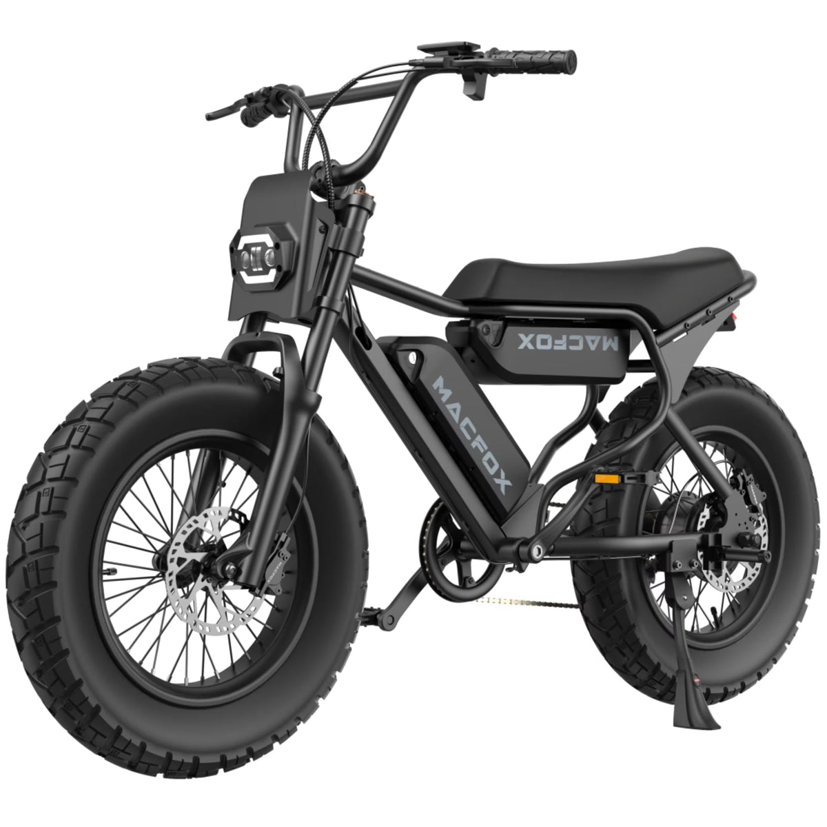 MACFOX Adult Electric Bike, 750W, 25 MPH, 48V 13Ah Removable Battery, 35-Mile Range, 20x4.5in Front And 20x5.0in Rear Tires - X7