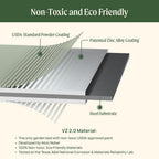 Vego Garden Elevated Raised Garden Bed With Legs And Storage Rack, 2' x 4', Olive Green - V Series