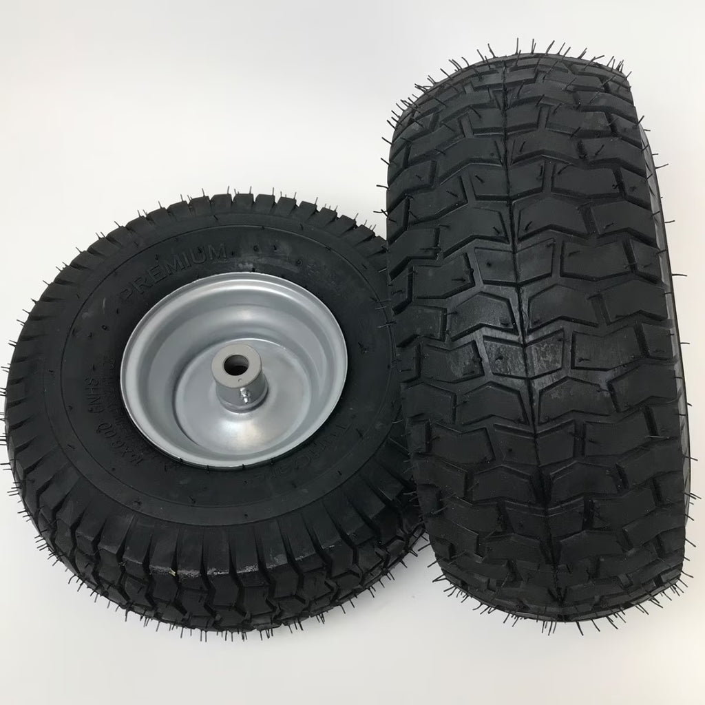 Lawn Mower Replacement Wheels 15x6.00-6, Set Of 2, Silver - Fits 3/4 Inch Axle, Replaces 532106732, 106732x645