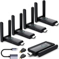 YUYUNLOMN Wireless HDMI Transmitter With 4 Receivers, 165FT, Black - G58F