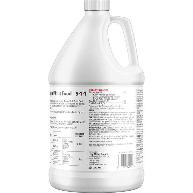Alaska Fish Emulsion Fertilizer, 1 gal