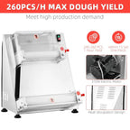 Commercial Pizza Dough Roller Sheeter, 370W, Stainless Steel, Max 16