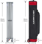 ABCCANOPY Easy Pop Up Canopy Tent With Sidewalls 10x10 Ft White - Commercial Series