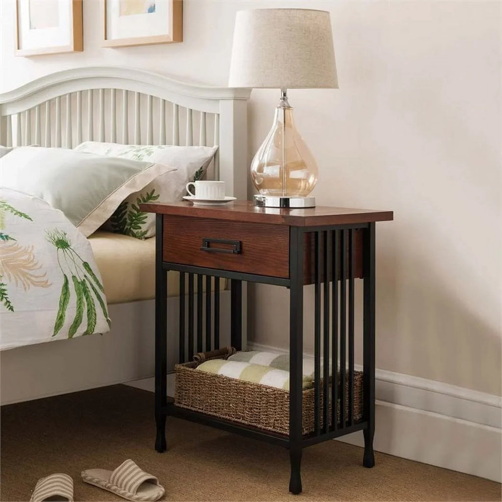 Bowery Hill 1 Drawer Nightstand - Mission Oak