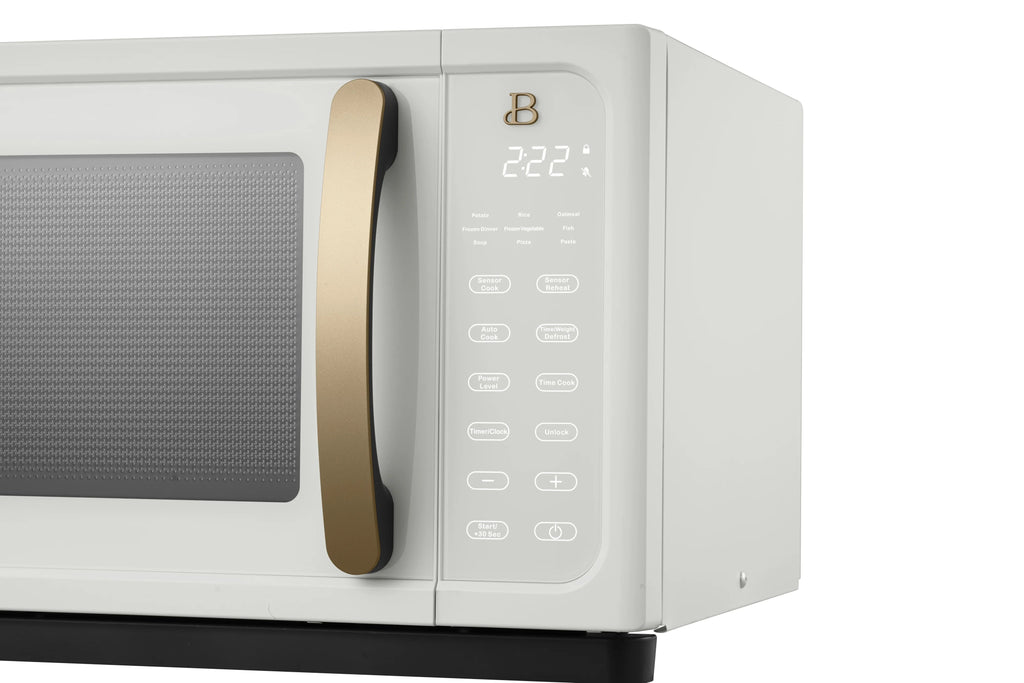 Beautiful 1.1 Cu ft 1000 Watt Sensor Microwave Oven, White Icing - BFCMS811WEST10