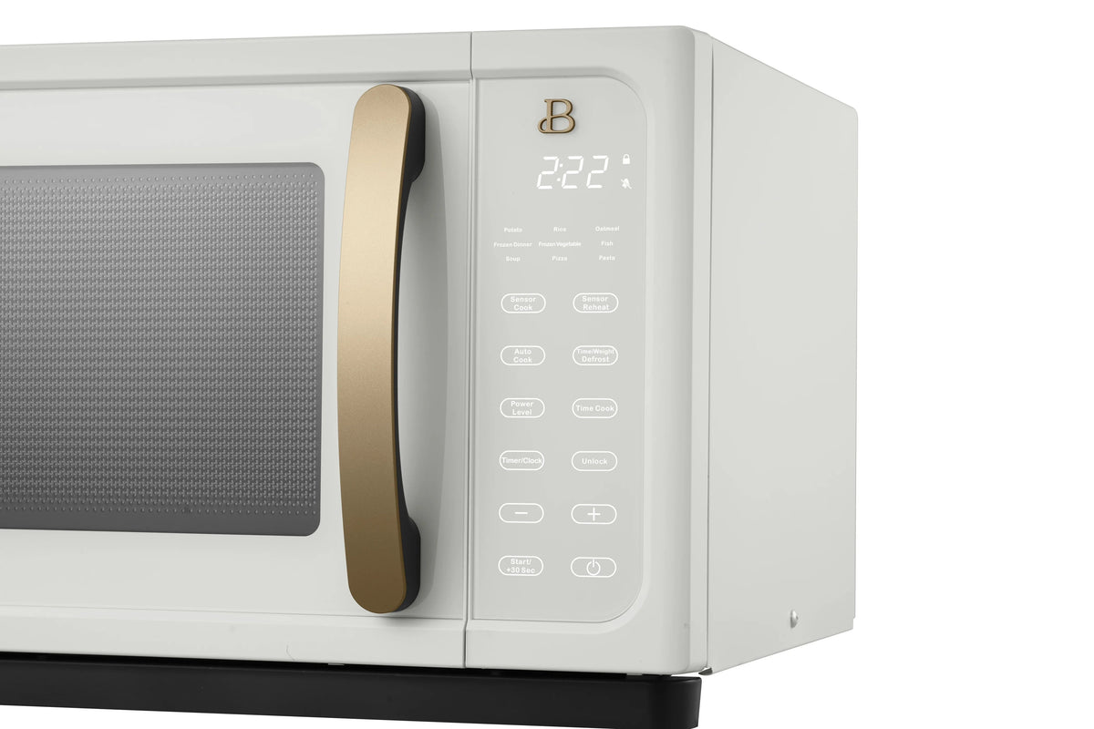 Beautiful 1.1 Cu ft 1000 Watt Sensor Microwave Oven, White Icing - BFCMS811WEST10
