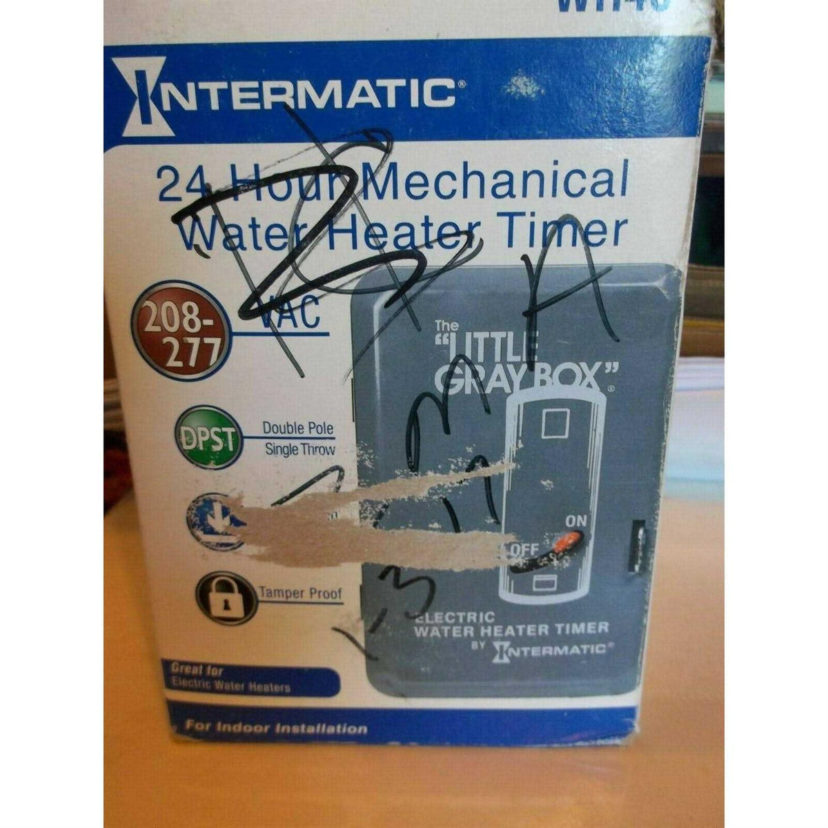 Intermatic Electric Water Heater Timer, 208-250 VAC - WH40