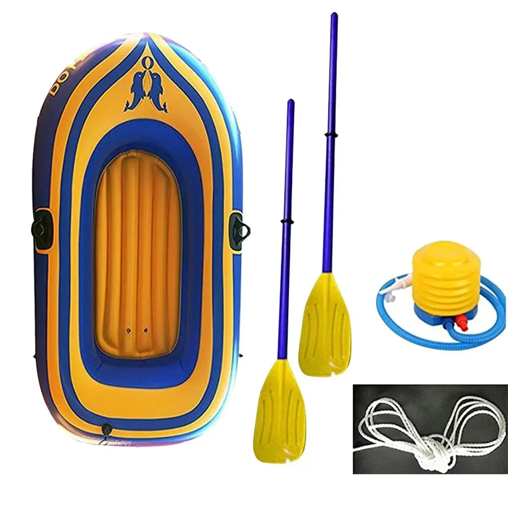 2-Person Inflatable Dinghy Boat, 200kg Capacity, 180x96cm