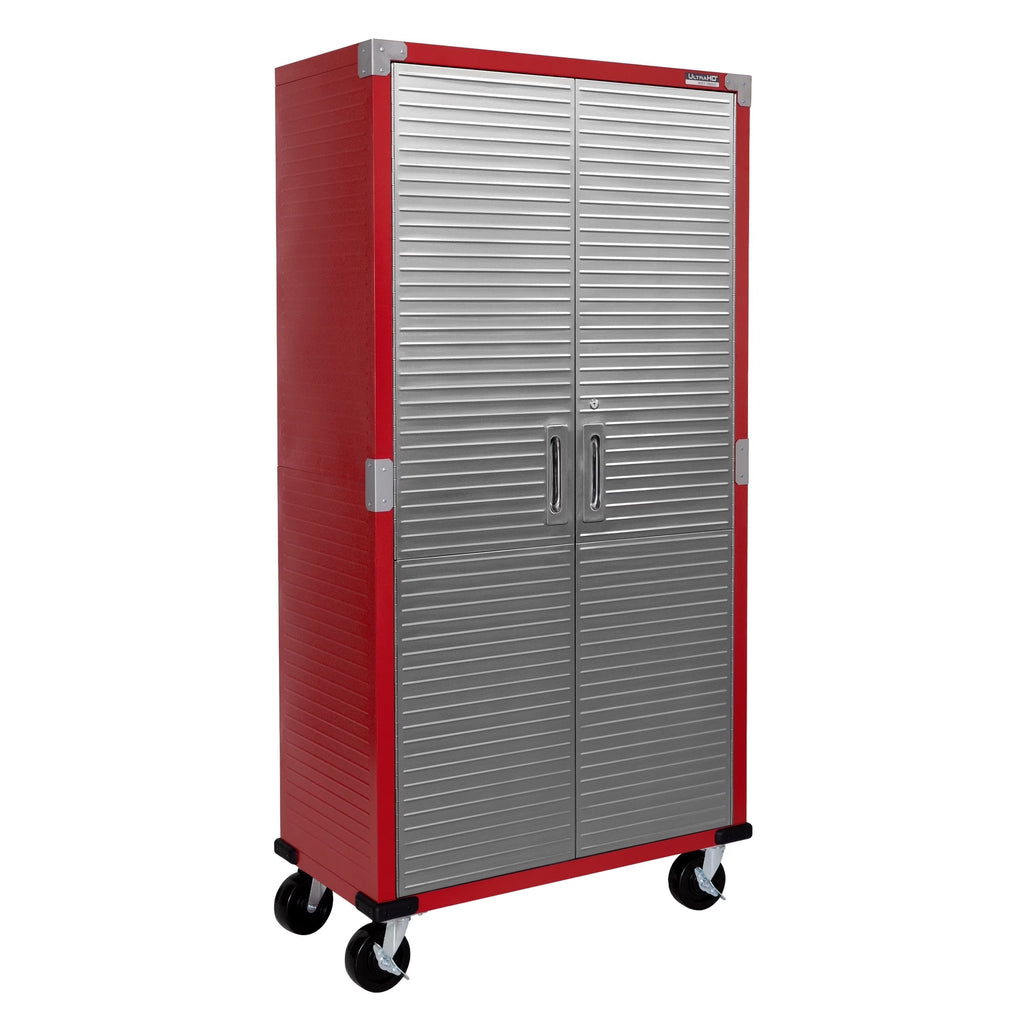 Seville Classics UltraHD Rolling Storage Cabinet, Granite, 36in W x 18in D x 72in H