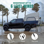 Inflatable Pickup Truck Bed Tent, 3 Person, 5.5ft-8ft