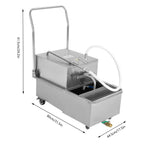 Miumaeov Commercial Fryer Oil Filter Cart 55L/14.5 Gal
