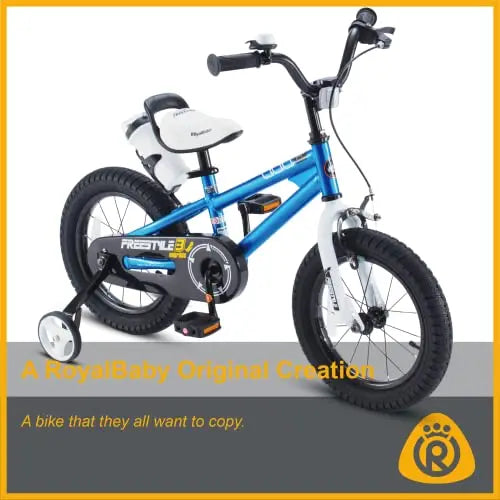Royalbaby Kids Freestyle BMX Bicycle With Training Wheels And Kickstand