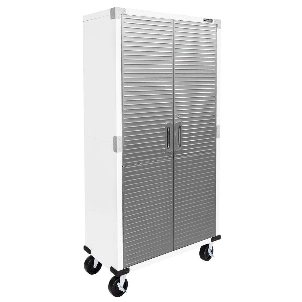Seville Classics UltraHD Rolling Storage Cabinet, Granite, 36in W x 18in D x 72in H